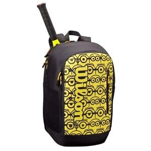 Wilson Minions Tour Backpack Tennis Racket Bag Yellow Black Ages 13+, NEW